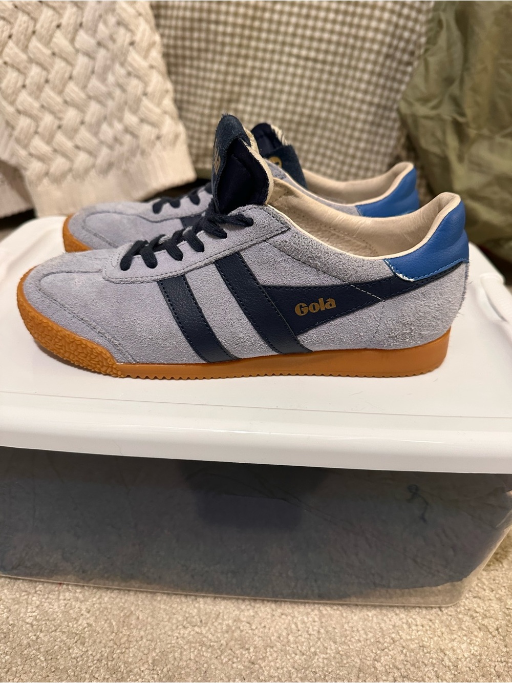 Gola Women’s Light Blue and Navy Sneaker